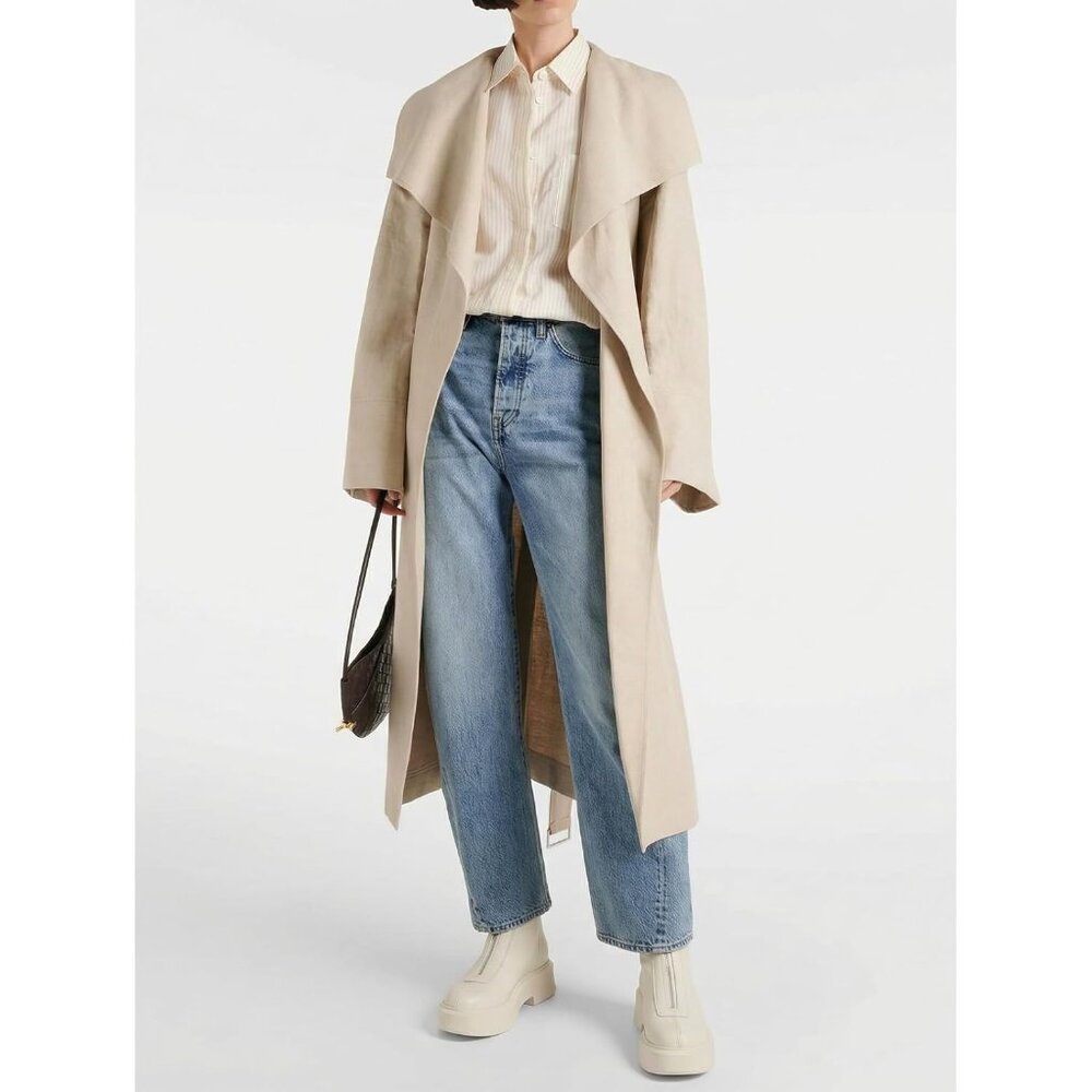 Women's White Leather Platform Chelsea Boots Front Zip Chunky Combat Bootie - Picture 2 of 6